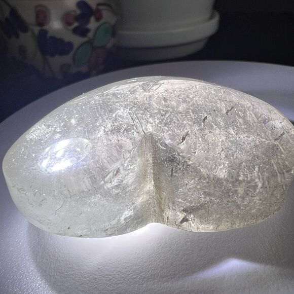 Clear Quartz Crystal Heart Carving (#3) - Picture 6 of 10